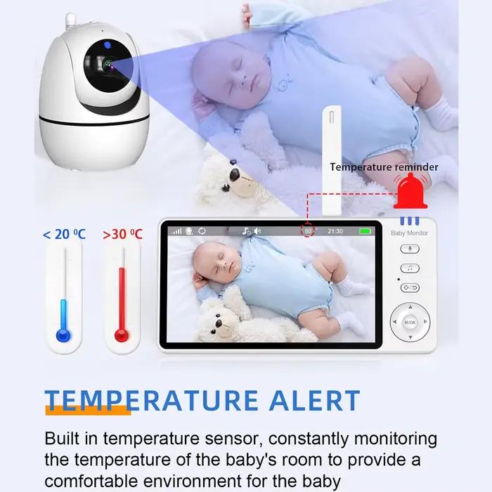 Moniteur vidéo pour bébé avec caméra et audio