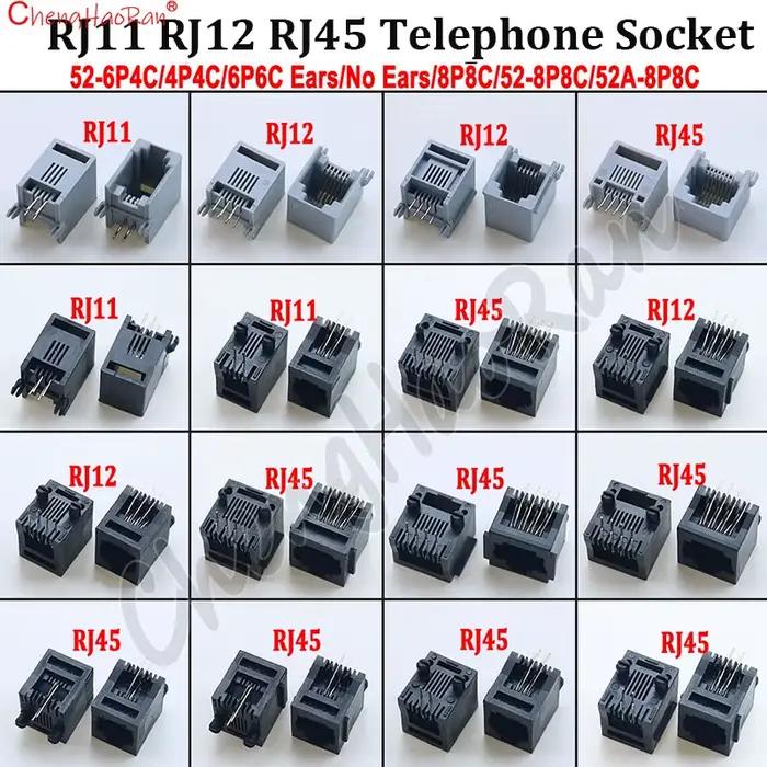 Connecteur de prise téléphonique RJ45 RJ12 RJ11