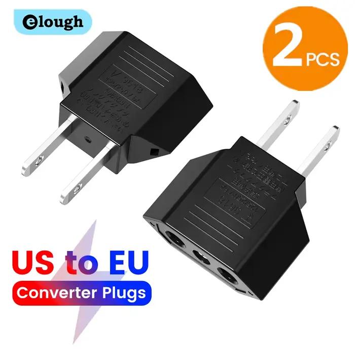Elough 4.0mm convertisseur américain vers ue fiches européenne ue