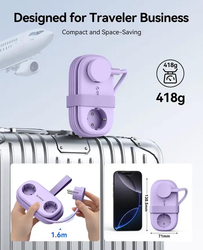 ORICO – multiprise de voyage Portable 65W GaN