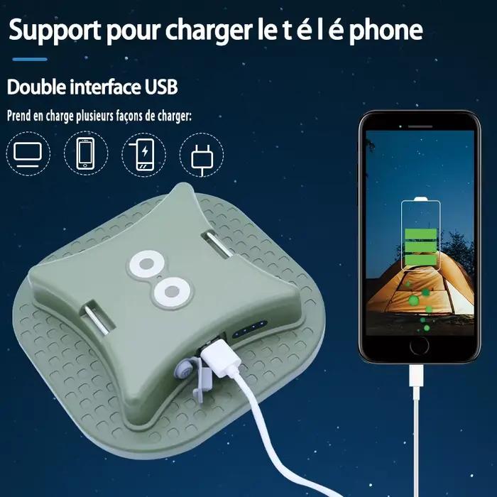 MOSLIGHTING rechargeable Camping forte lumière avec aimant zoom portable lampe de poche tente