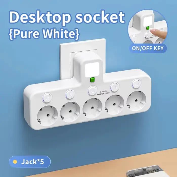 Prise ue prise électrique 5 prises sans rallonge avec ou sans cela Ports USB type-c deux spécifications