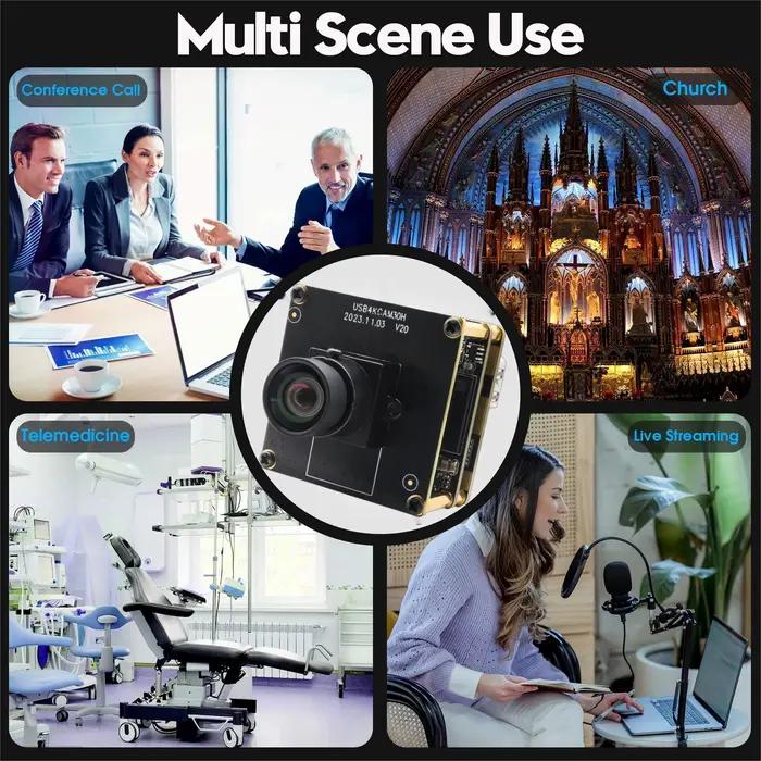 Module de caméra ELP 4K haute vitesse 60fps 3840x2160 grand Angle sans Diteur