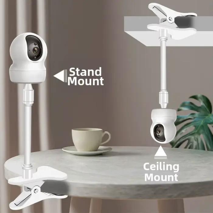Support à pince Flexible en métal 18 Cm blanc pour tp-link pour appareils photo Tapo C200/C210/C220/C201/C202/C211/C212/C222/C230
