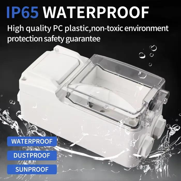 GTRIC prise extérieure étanche IP65 industrielle Anti-pluie jardin atelier 250V 16A externe une touche mise hors