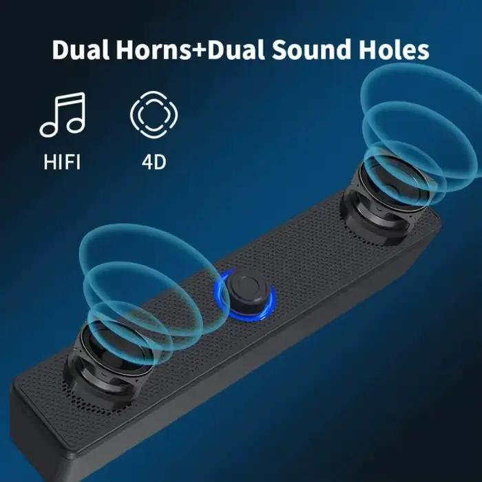 Barre de son sans fil Bluetooth et PC