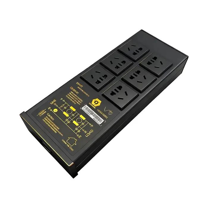 Prise de filtre audio HIFI Protection contre la foudre anti-interférences réduction du bruit détection de masse et de phase pour système audio amélioration qualité sonore pour audiophile