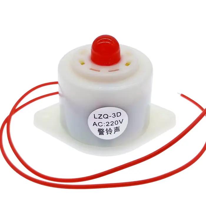 Buzzer électronique alarme sonore décibel élevé 12V 24V 220V indicateur d'alarme acoustique-optique lumière clignotante LZQ-3D