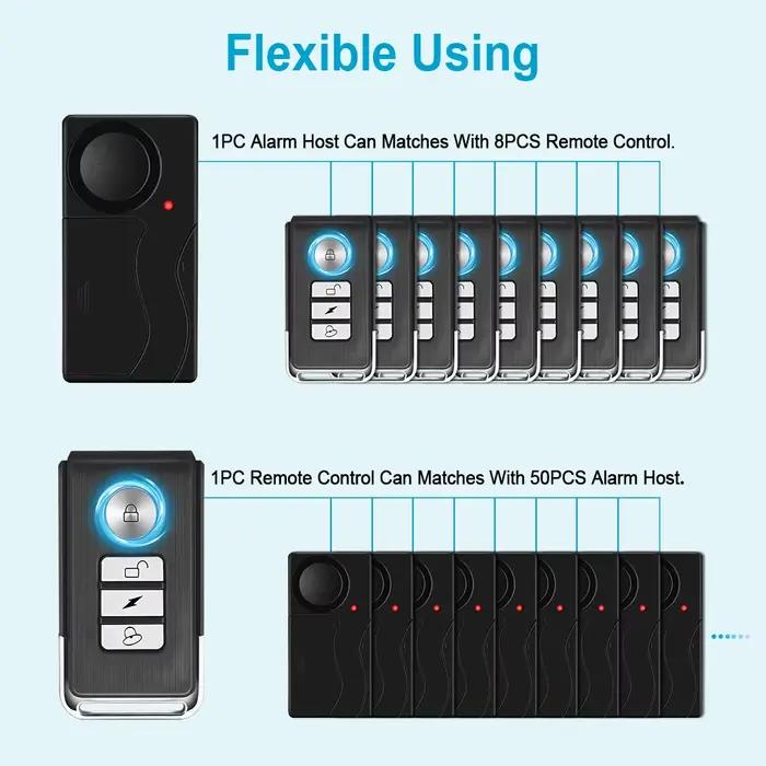 Capteur de vibrations de porte fenêtre sans fil