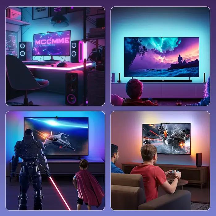 Rétroéclairage TV par Immersion avec caméra