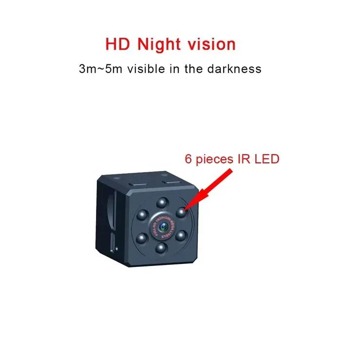 Micro Mini caméras extérieures HD 1080p numérique magnétique corps détection de mouvement enregistrement instantanés petite caméra Vision nocturne infrarouge
