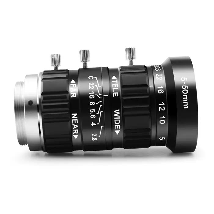 Objectif C/CS Mount 12MP 5-50mm F2.8 Haute Définition pour Caméras USB/IP/POE et Webcams