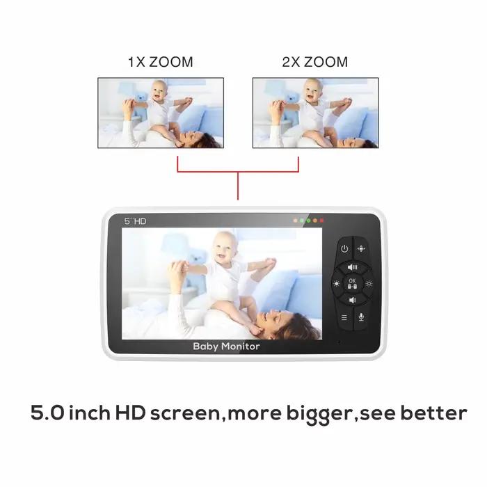 Moniteur vidéo pour bébé avec deux caméras et audio