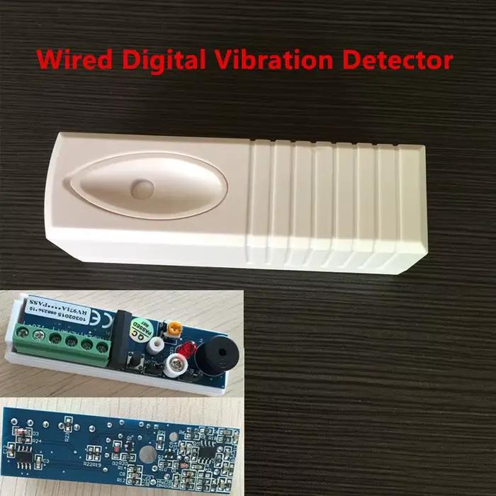 De sécurité D'alarme Intelligent Numérique Filaire Vibrations Détecteur Capteur de Choc