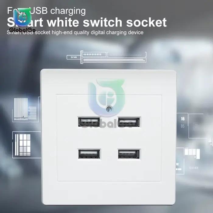 Prise électrique USB avec lumière LED pour la maison