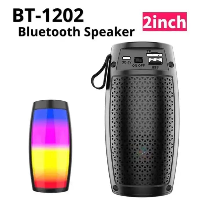 Lanfy # Haut-parleur Bluetooth portable BT-1202 avec spectacle de lumière LED 360 coloré