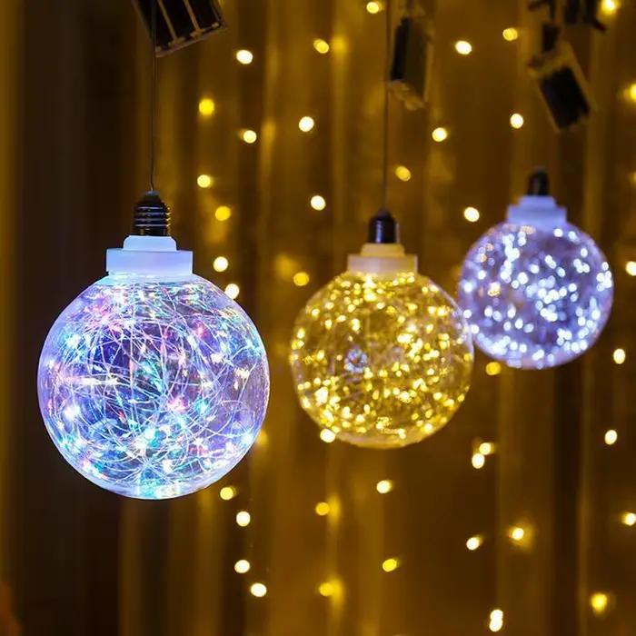 LED Edison chaîne ampoule E27 A60 A80 G80 G95 coloré RGB éclairage fil de cuivre