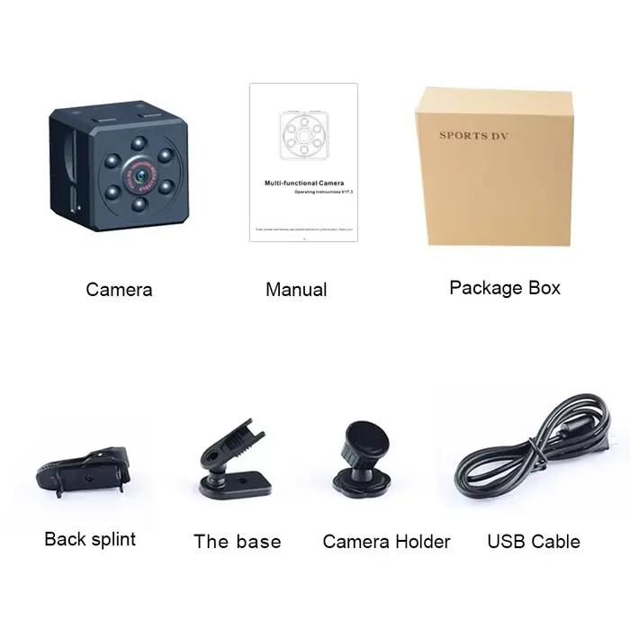 Micro Mini caméras extérieures HD 1080p numérique magnétique corps détection de mouvement enregistrement instantanés petite caméra Vision nocturne infrarouge