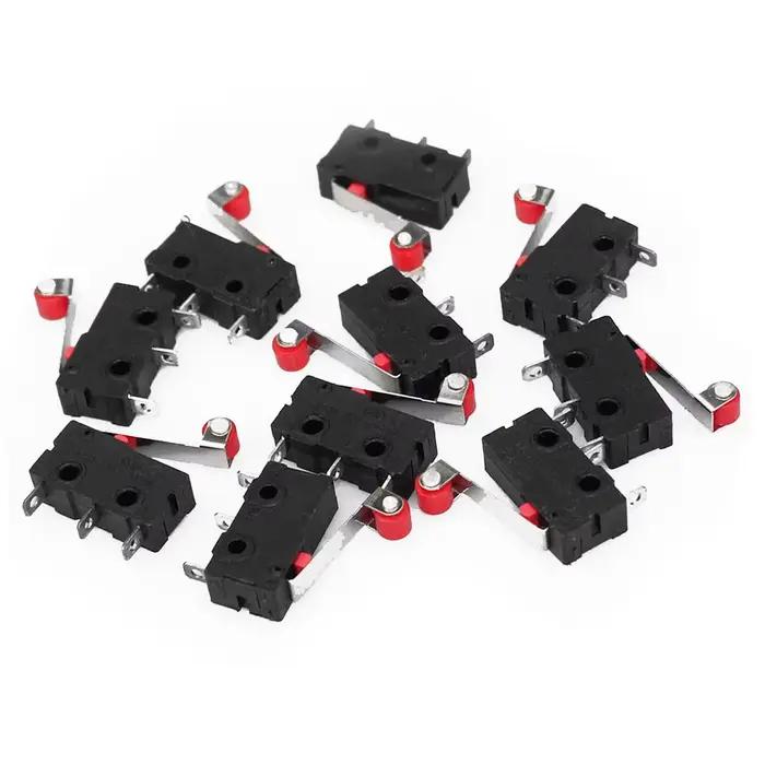 10 pièces Micro interrupteur de fin de course KW12-3 AC 250V 5A SPDT 1NO 1NC