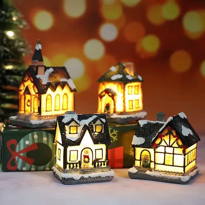 Décorations lumineuses de maison de noël pour ornements de maison