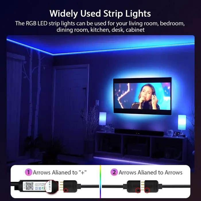 Bande lumineuse LED RVB, 1m-30m, 16 millions de couleurs, 3535 V, 5V, éclairage de bande, division itude, proxy de document, fête à la maison