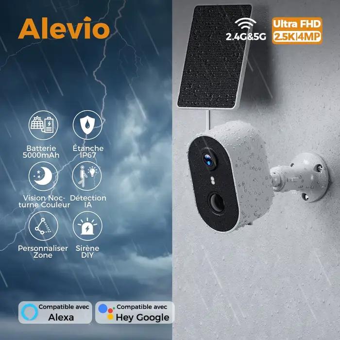 Caméra de surveillance solaire extérieure ALEVIO 2.5K