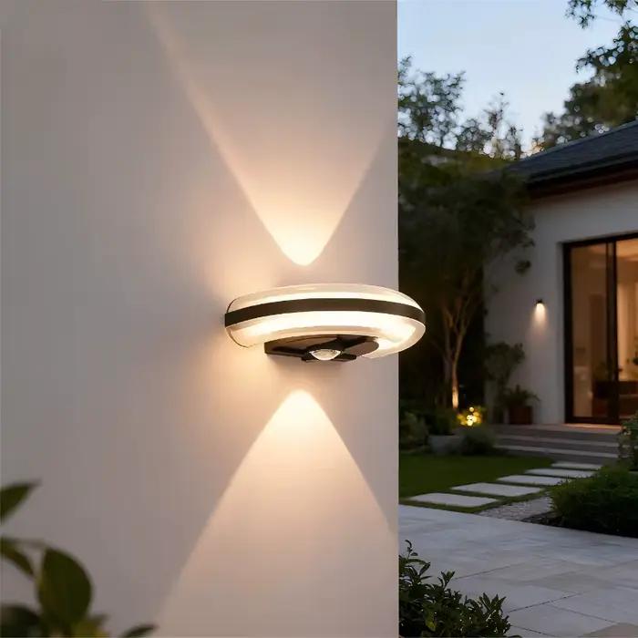 LED applique murale extérieure IP65 étanche en aluminium monté en Surface moderne haut vers le bas