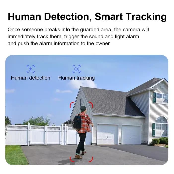 Vstarcam FC4 o-kam APP 6MP projecteur couleur double lentille IP dôme caméra pour cour lampadaire AI détection humanoïde Monito