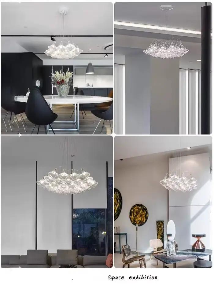 Lustre de plafond moderne italien en nid d'abeille