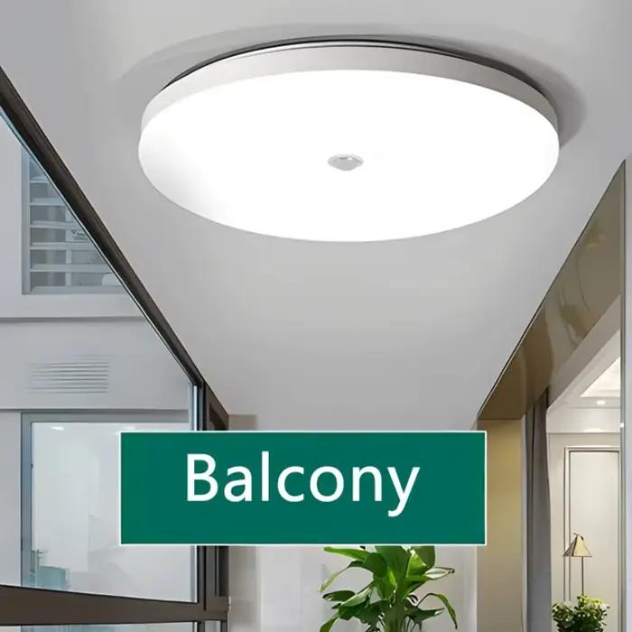 Détecteur de mouvement LED plafonnier humain infrarouge détection lumière porche couloir escalier balcon luminaires ménagers