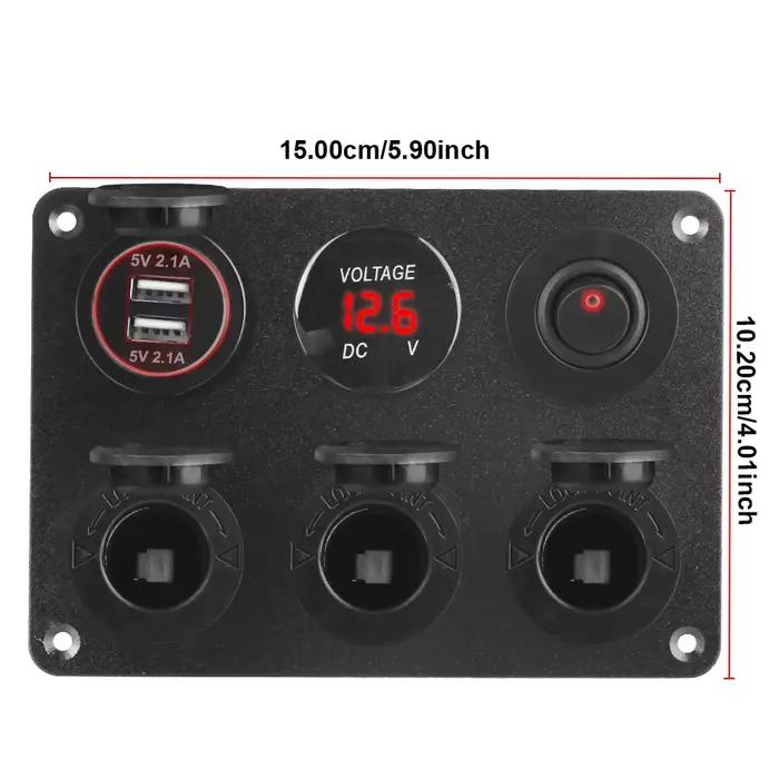 Panneau de prise 24V 12V