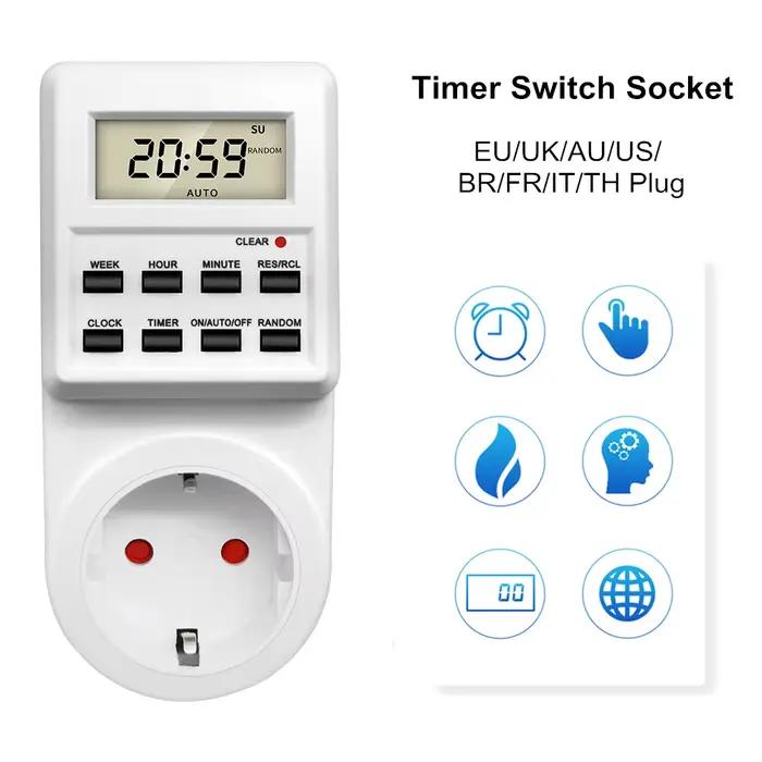 Prise de minuterie numérique électronique 24 heures