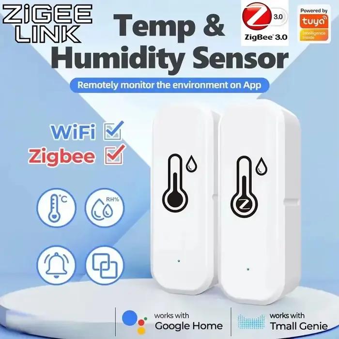 Alimenté par Tuya, thermomètre Zigbee 3.0/Wifi