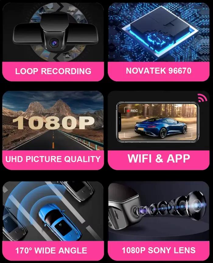 Caméra de recul Full HD compatible Ford Focus mk4 2018 2019 2020 2021 2022 pour sécurité routière et visibilité améliorée en conduite inversée