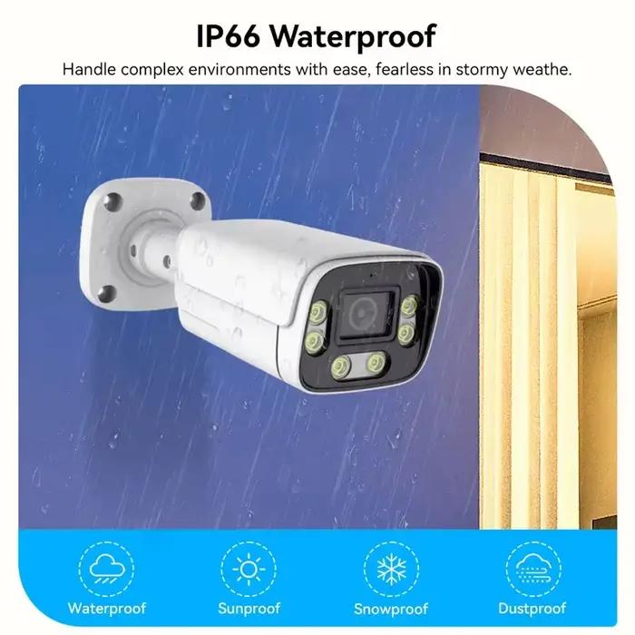 Caméra IP 4K 8MP, caméra AHD extérieure étanche 4MP
