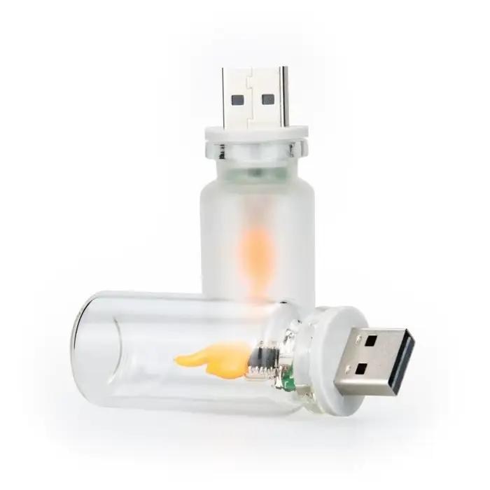 Ampoule LED Effet Flamme Scintillante USB Vintage – Lampe Décorative Ambiance Maison – Lumière Blanche Chaude Réaliste