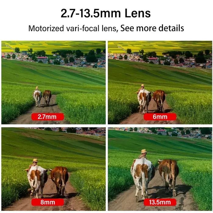 Dahua WizSense 4MP 8MP caméra à objectif zoom motorisé couleur