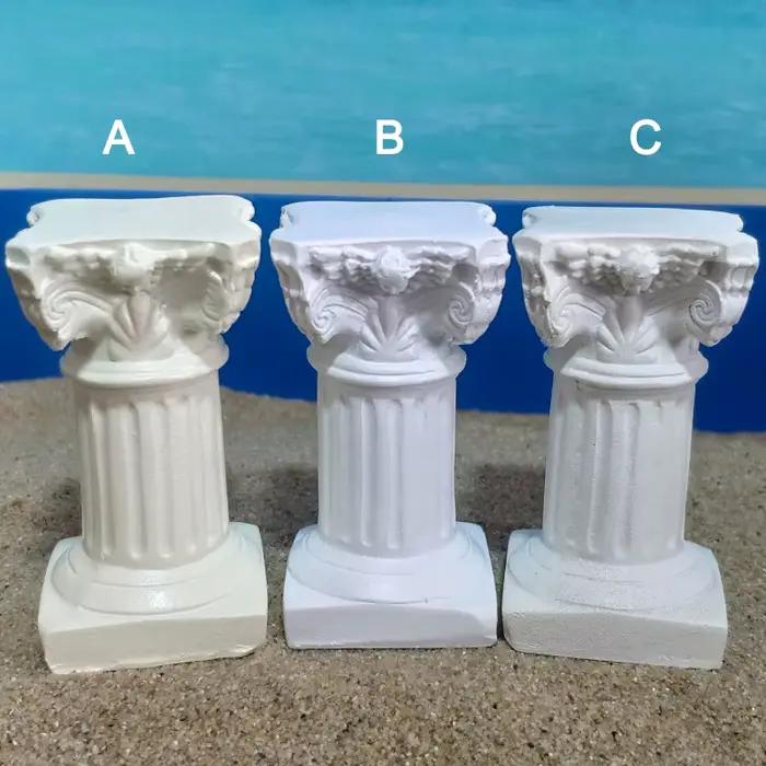 Miniature de modèle de colonne romaine pour la mise en page de paysage de table de sable