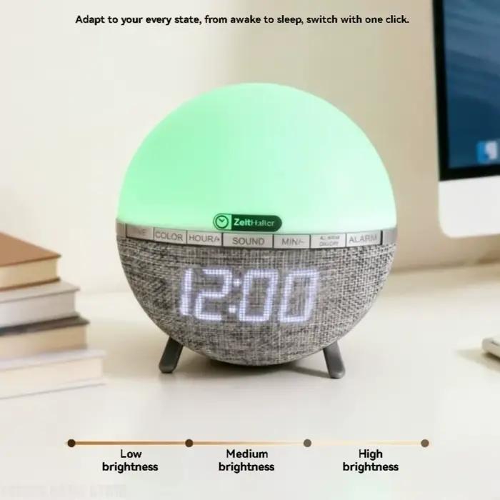 Réveil lumineux avec simulation d'aube