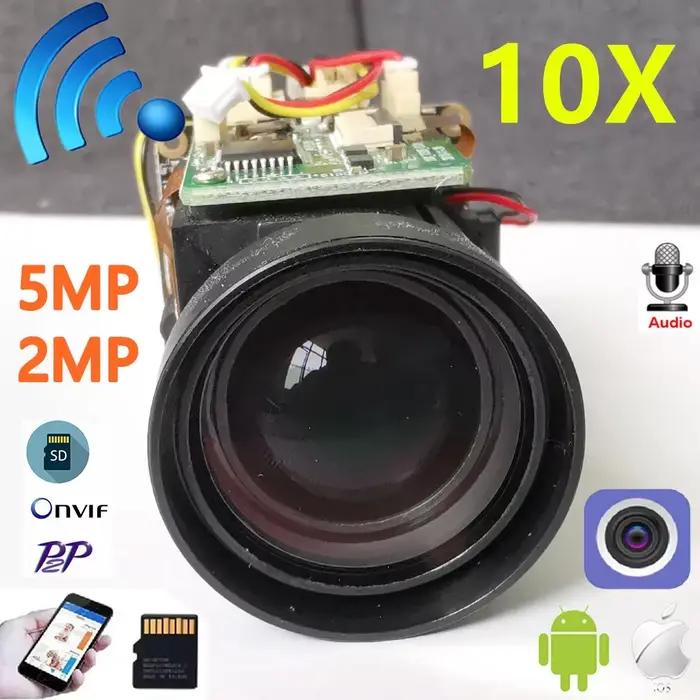 Camhi-Caméra de surveillance PTZ IP WiFi HD 2MP/5MP