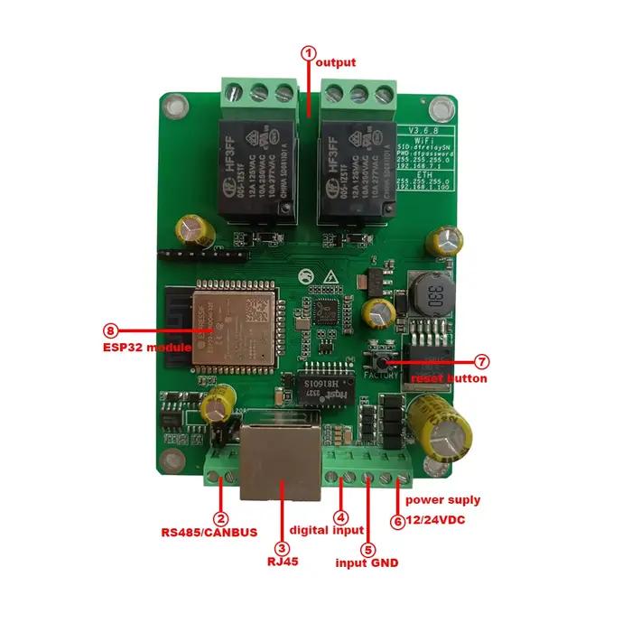 Home Assistant ESP32 cite Tech Board, HTTP Modbus MQTT, Domtiendra cz openHAB