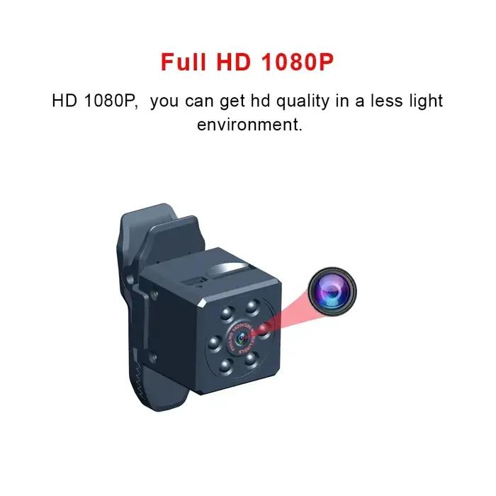 Micro Mini caméras extérieures HD 1080p numérique magnétique corps détection de mouvement enregistrement instantanés petite caméra Vision nocturne infrarouge