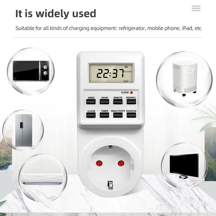 Prise de minuterie numérique électronique 24 heures