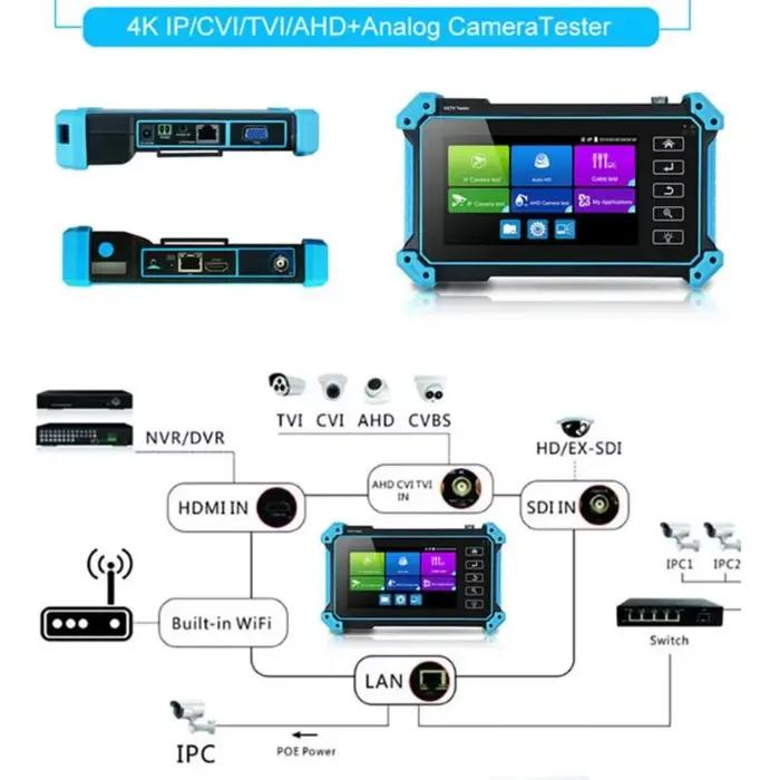 Testeur CCTV 8K, testeur de caméra IP