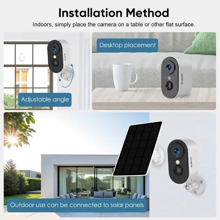 LS VISION UBOX 4G caméra de sécurité Wifi extérieure 4MP