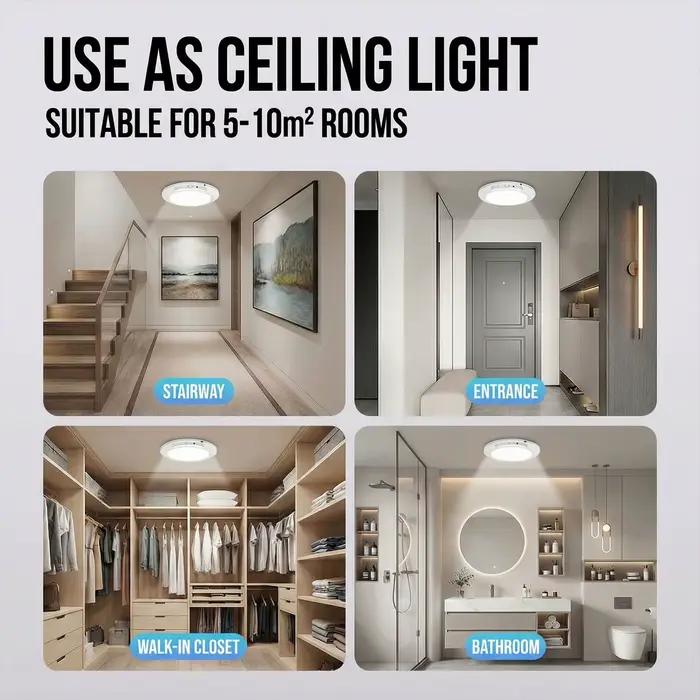 Lampe de plafond à détecteur de mouvement