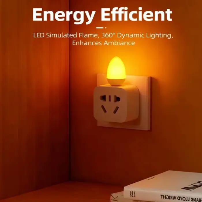 LED flamme flamme bougie lumières USB dynamique flamme Flash atmosphère lumière Portable livre lampe Camping éclairage chambre décoration