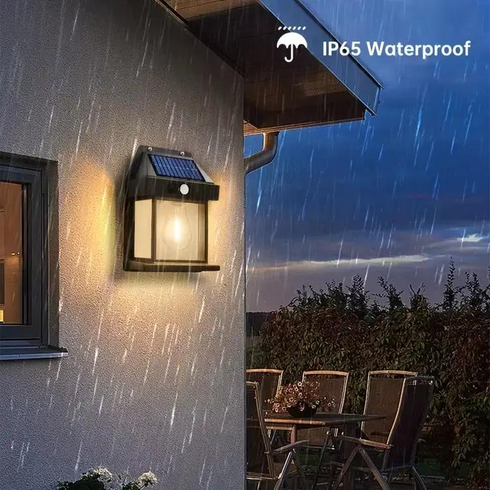 Lampe murale LED solaire extérieure étanche