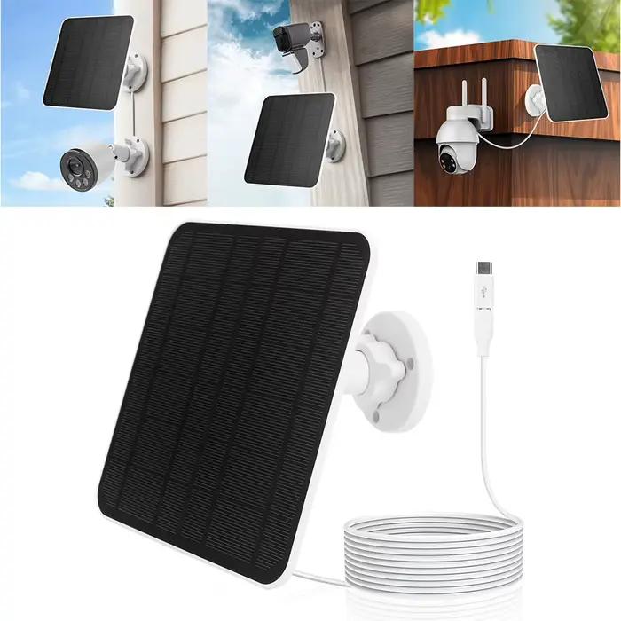 Panneau solaire 20W 5V pour Eufy Eufycam 3/3C/2C/2Pro panneaux de charge solaires muraux système de cellules