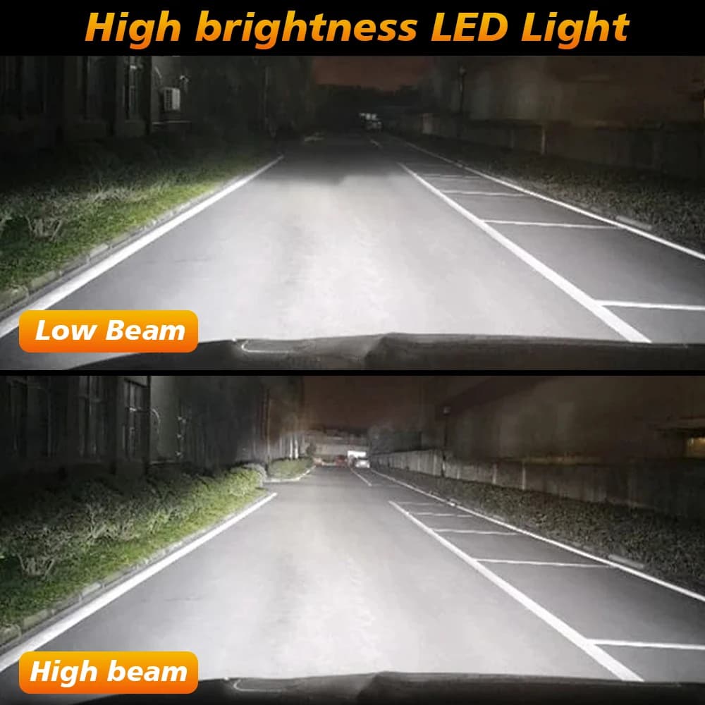 Phare LED H1 pour voiture 90000LM 6500K Blanc, Ampoule Diode Mini Canbus 1:1 Haute Luminosité, Lampe